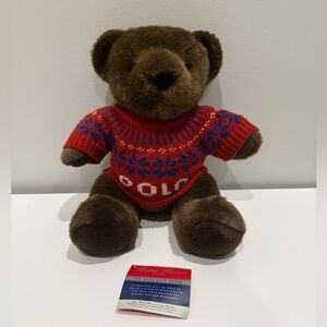 Vintage Ralph Lauren Polo Bear Cares 2000 Stuffed Animal Toy Collectible NWT